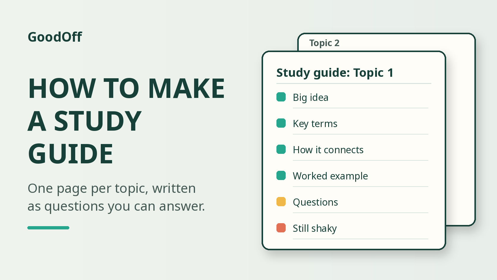 How to Make a Study Guide: 6 Steps, a Template and an Example