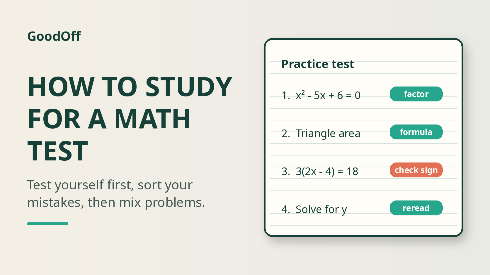 How to Study for a Math Test: A 7-Step Plan That Works